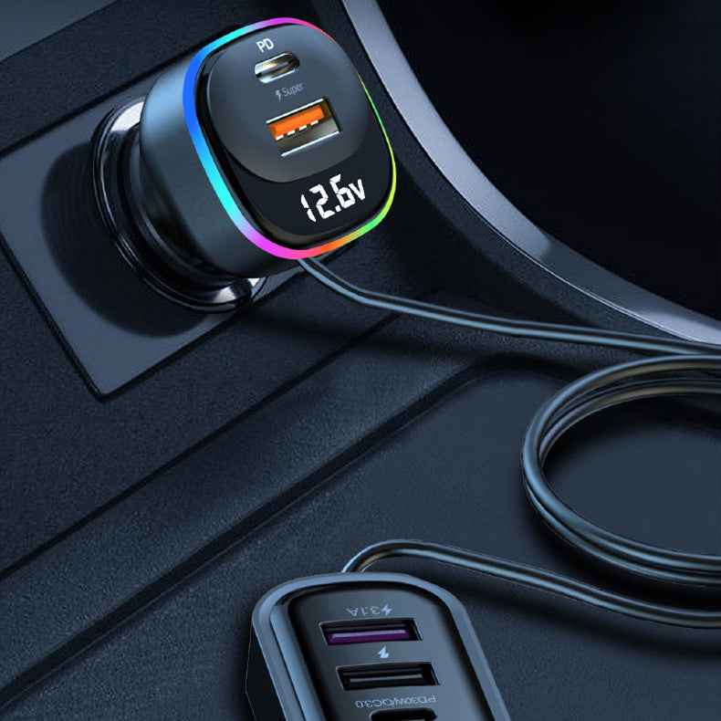 Fast-Charging Multi-Function Car Charger