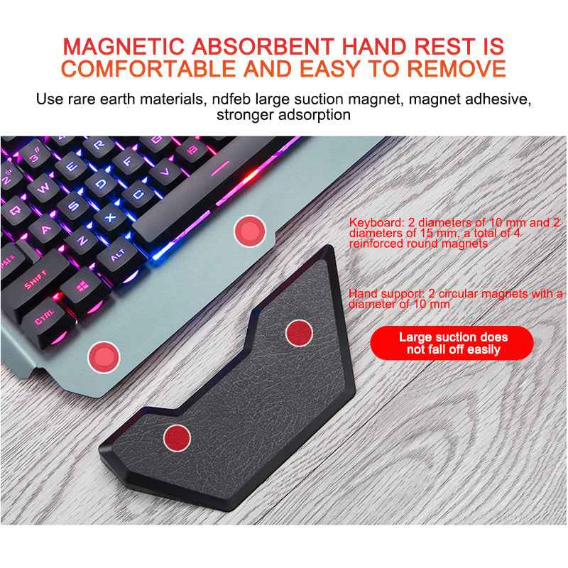 Wired RGB Gaming Keyboard with Phone Holder