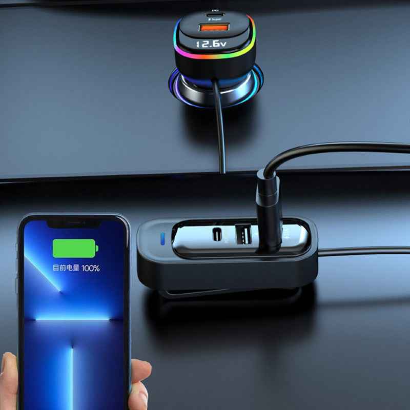 Fast-Charging Multi-Function Car Charger