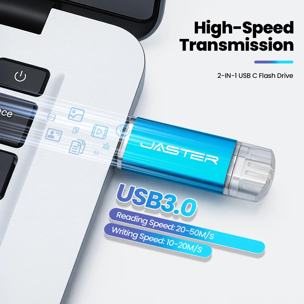 TYPE-C USB 3.0 Flash Drives 128GB 32GB 2IN1 Memory Stick 64GB 32GB 16GB Wedding Gift Pen Drive 8GB 4GB USB Stick Pendrive U Disk