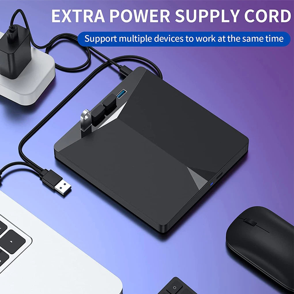 7 in1 USB 3.0 Type C External CD DVD RW Optical Drive DVD Burner Reader Player Super Optical Drive For PC Laptop Notebook