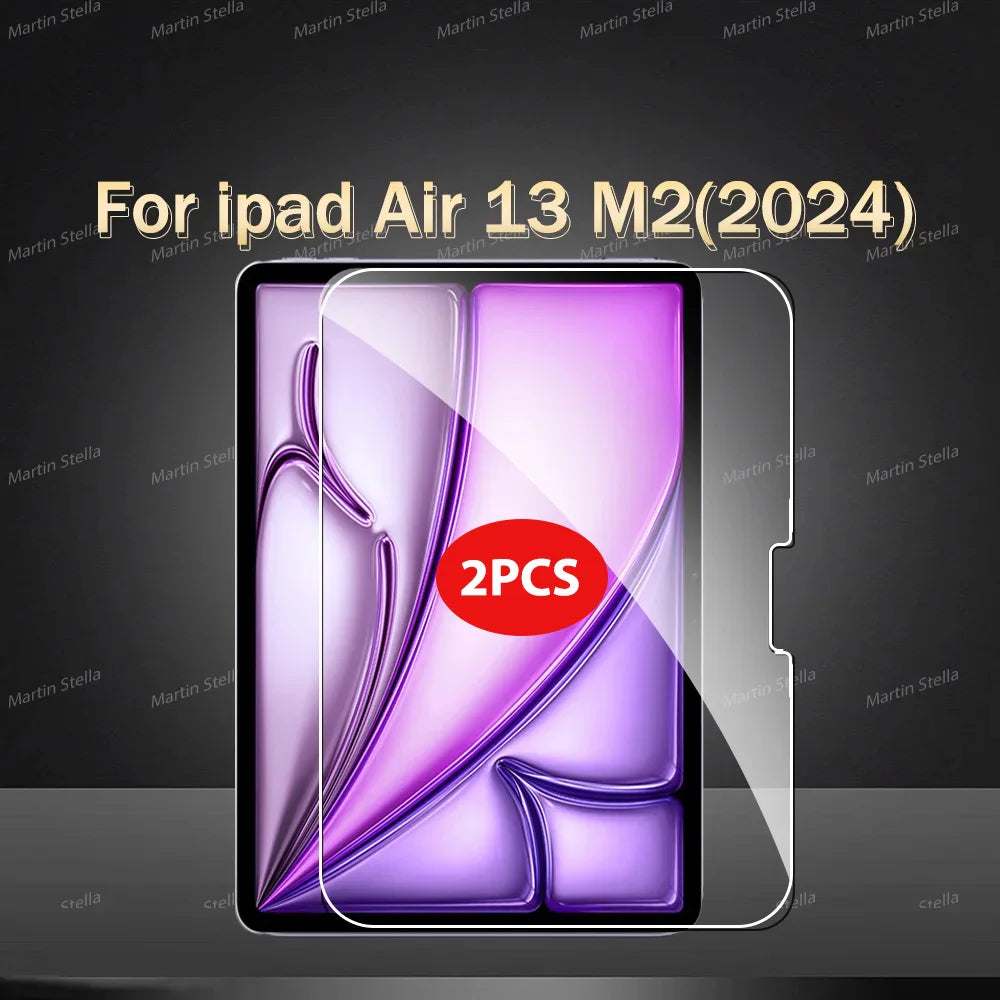 2-Pack Tempered Glass Screen Protectors for iPad
