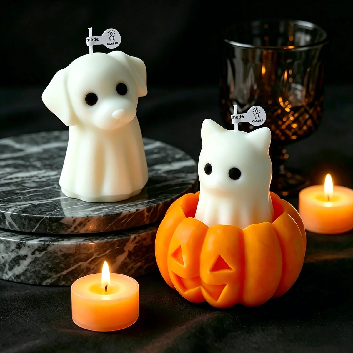 Halloween Animal Candle Mold Set – Silicone DIY Molds