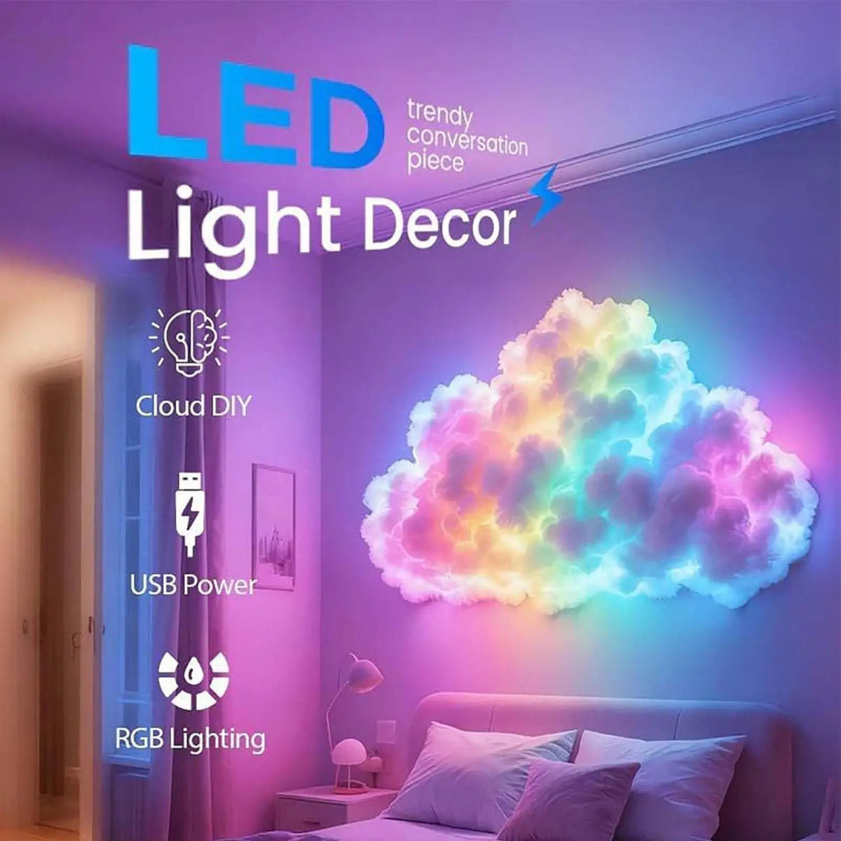USB RGB Thunder Cloud Light
