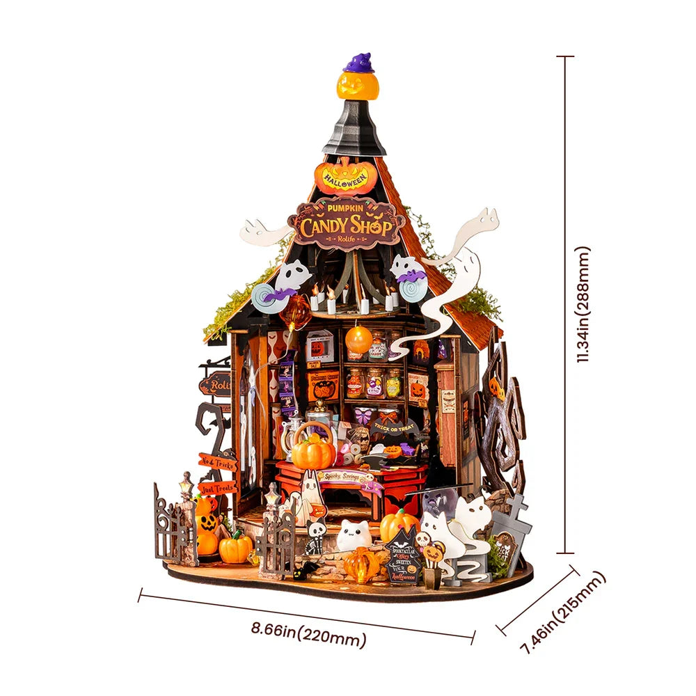 Haunted Candy House DIY Miniature Kit