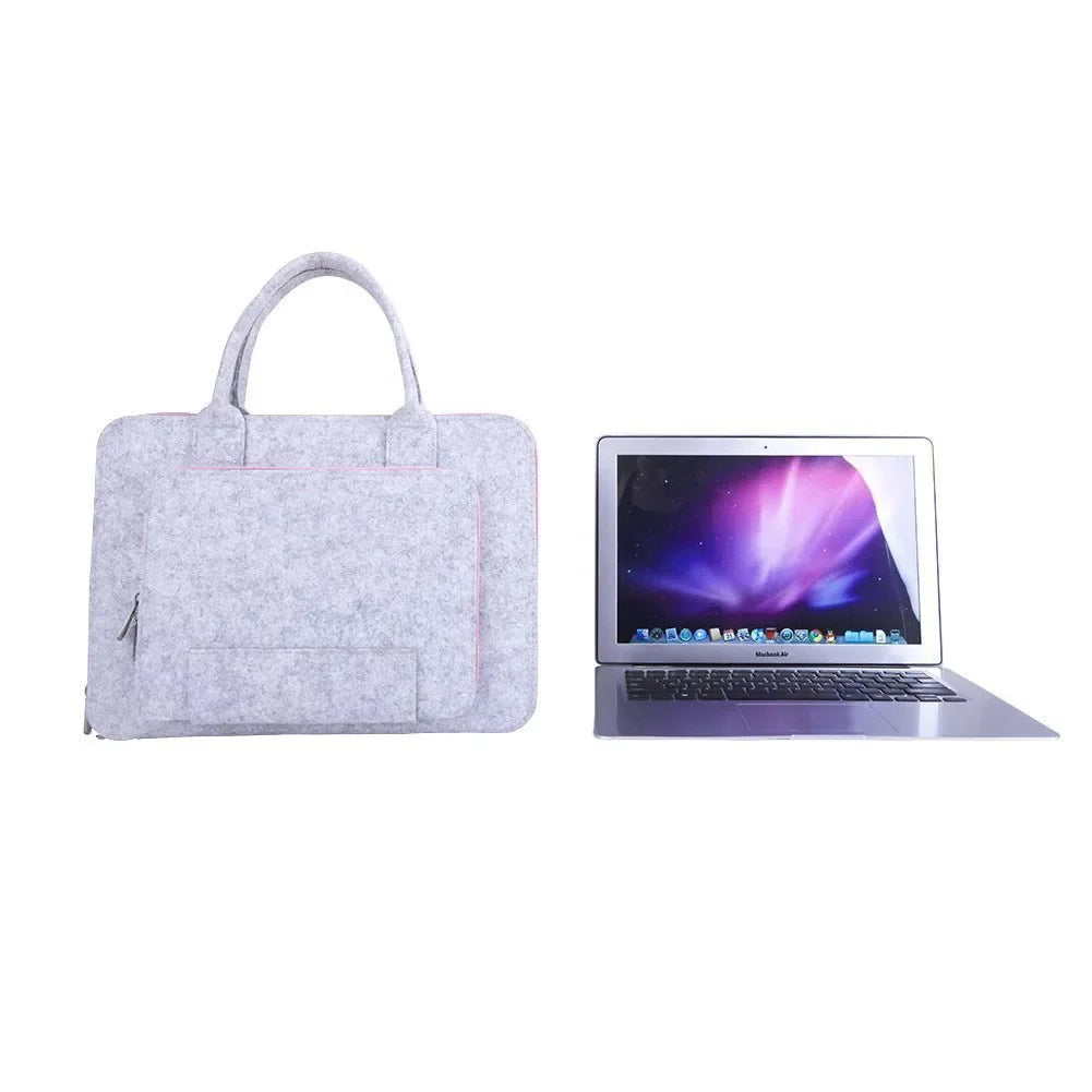 11/13/15.6/17 Inch Laptop Bag, Felt Laptop Sleeve Notebook Computer Case Carrying Bag Pouch with Handle for Asus / Lenovo