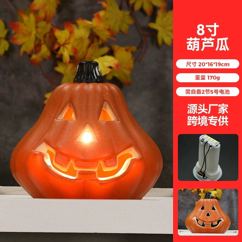 Light-Up Pumpkin Lantern – Outdoor Halloween Decor