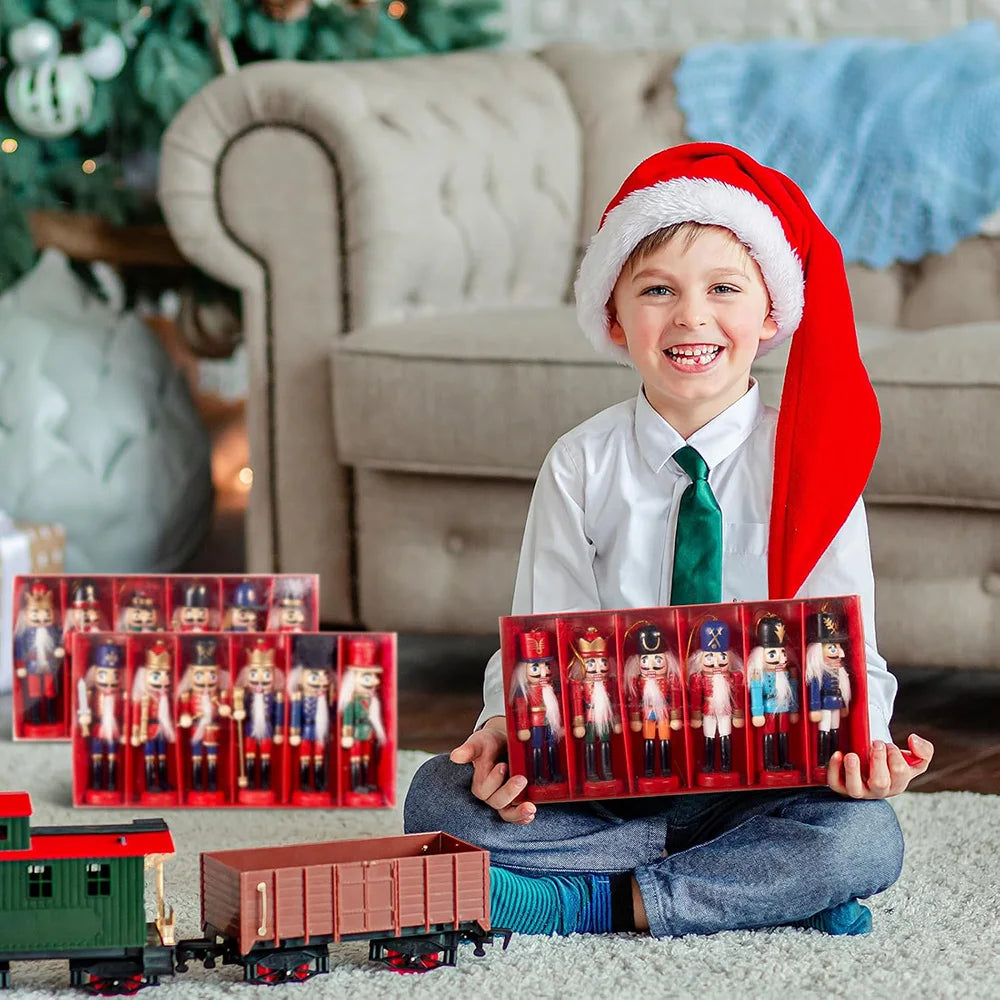 Wooden Nutcracker Soldier Ornaments
