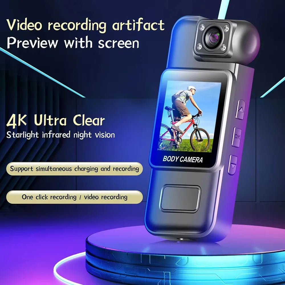 4K Mini Digital Camera with Night Vision & Wi‑Fi