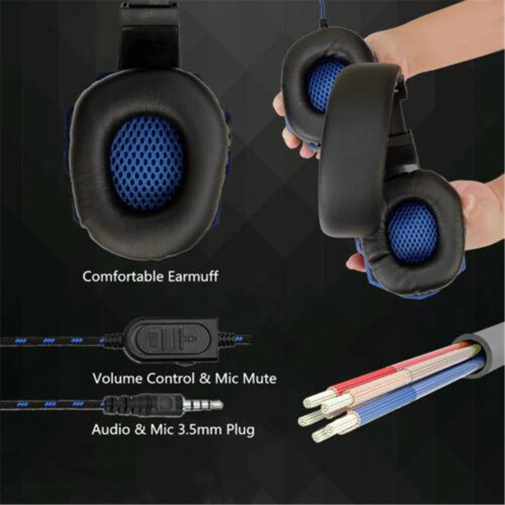 Wired Gaming Headset with Noise-Cancelling Microphone