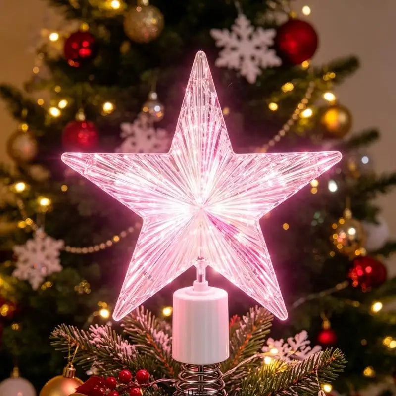 Lighted Christmas Tree Star