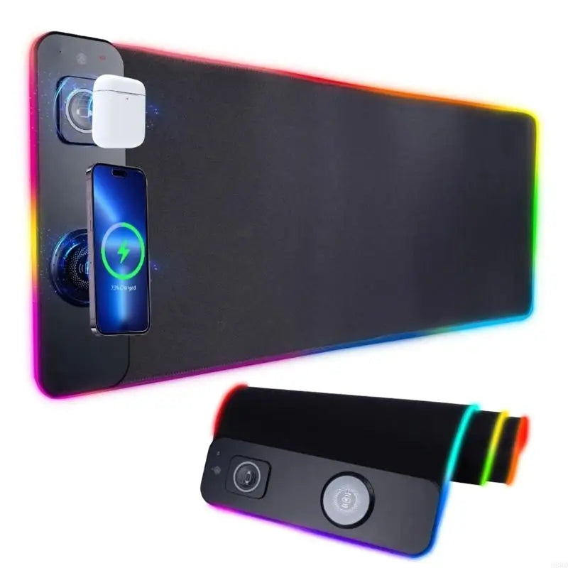 Large Wireless Charging RGB Mouse Pad