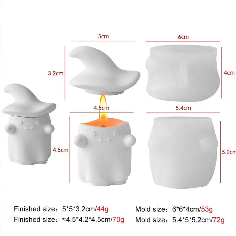 Halloween Animal Candle Mold Set – Silicone DIY Molds