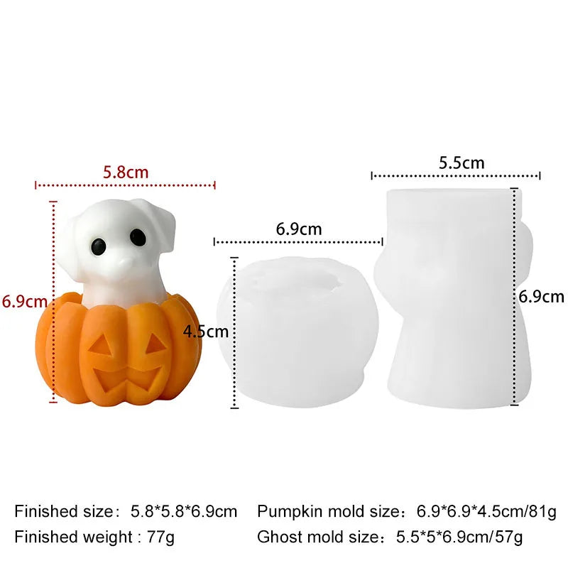 Halloween Animal Candle Mold Set – Silicone DIY Molds
