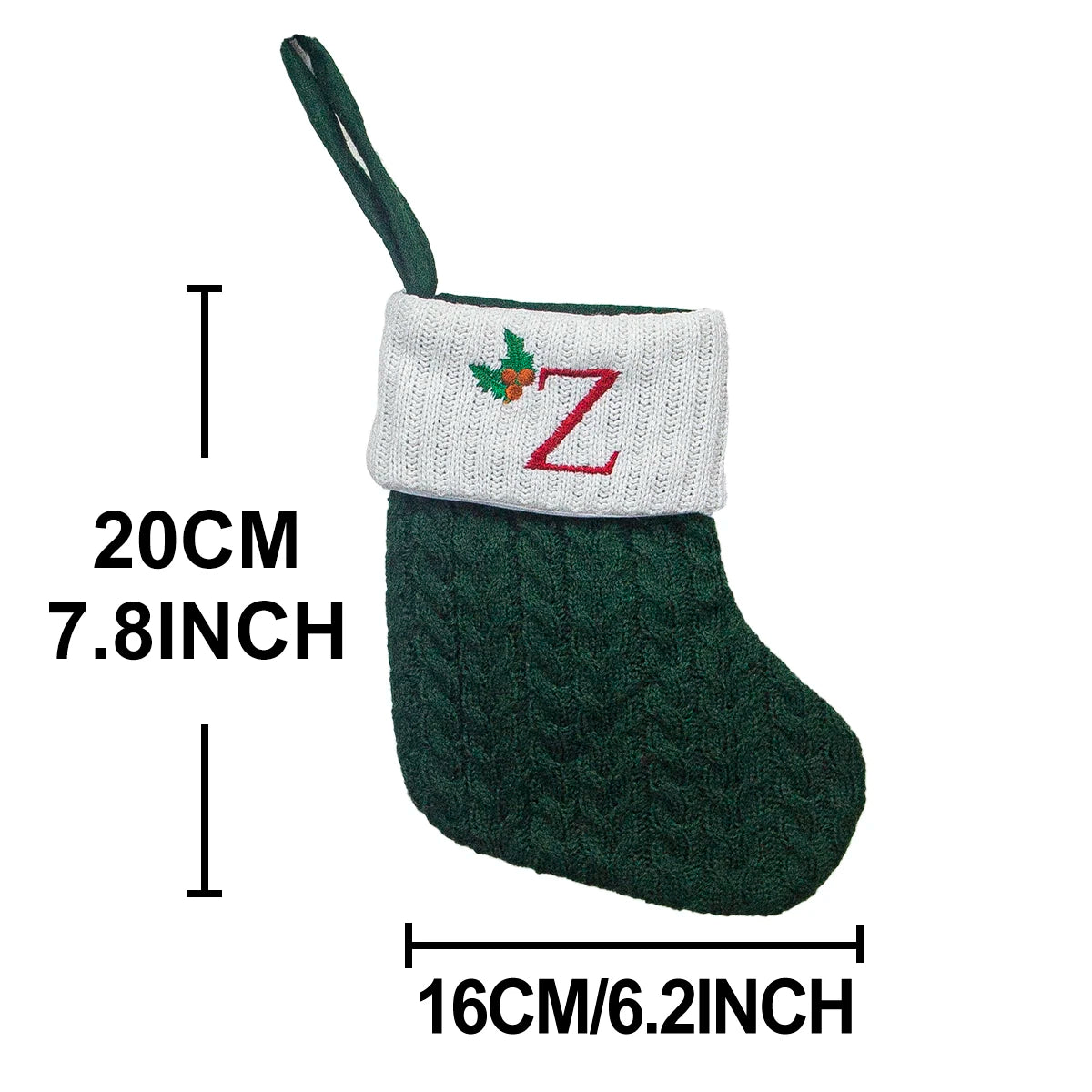Letter Christmas Stocking Ornament