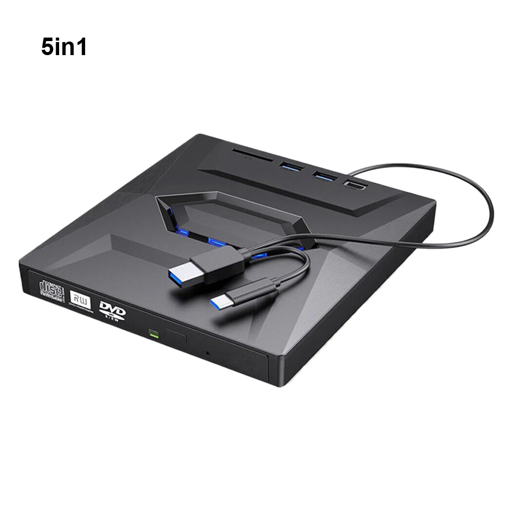 7 in1 USB 3.0 Type C External CD DVD RW Optical Drive DVD Burner Reader Player Super Optical Drive For PC Laptop Notebook