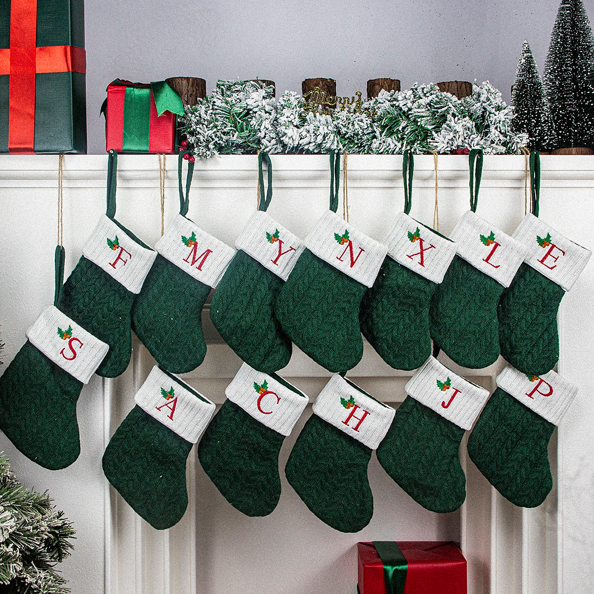 Letter Christmas Stocking Ornament