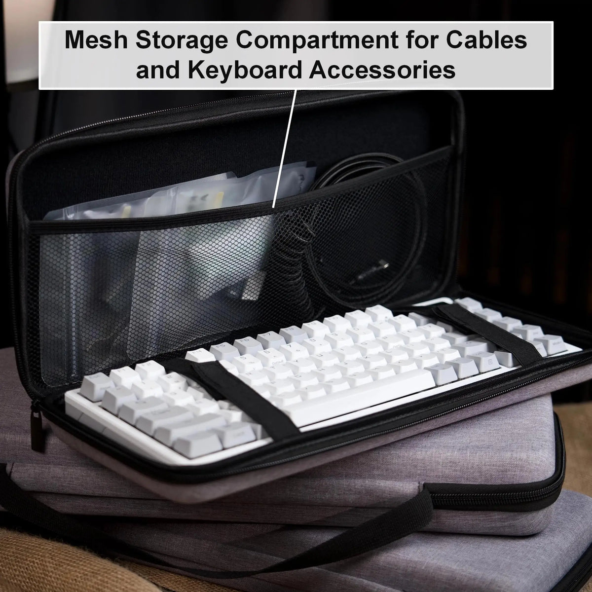 Portable Hard Shell Keyboard Carrying Case
