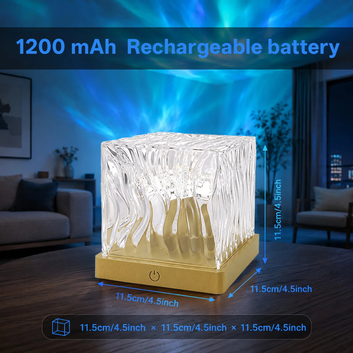Aurora & Water Wave Projection Lamp