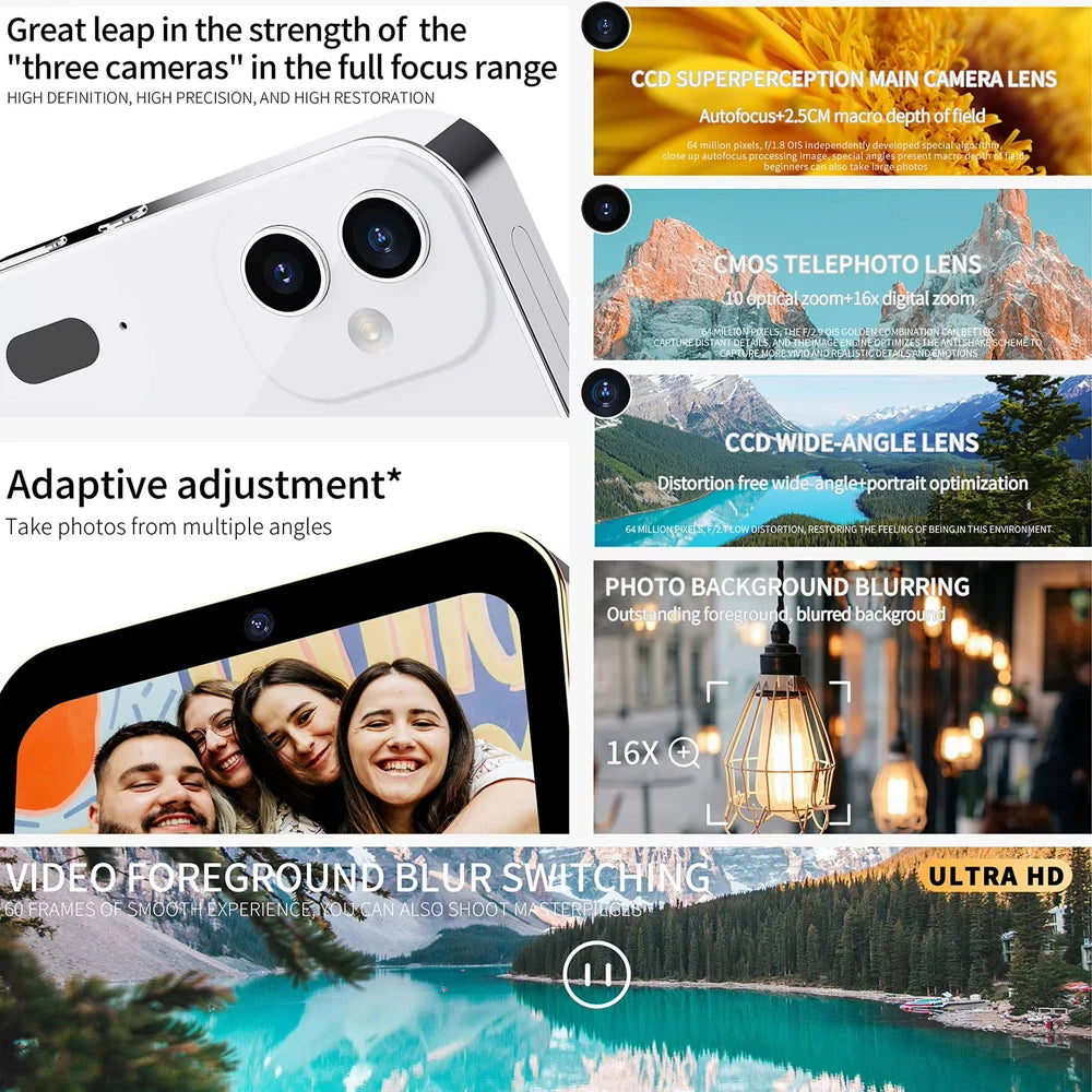 D6 4K Digital Camera with 64MP, Touchscreen & Triple Lens