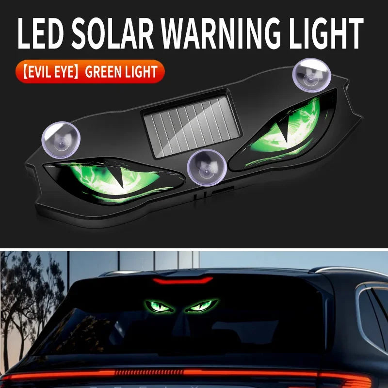 Solar Halloween Demon-Eye Car Lights – Decorative Vehicle Lights