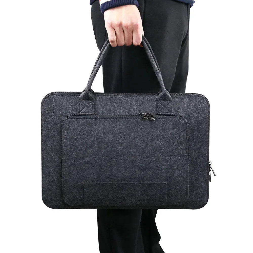 11/13/15.6/17 Inch Laptop Bag, Felt Laptop Sleeve Notebook Computer Case Carrying Bag Pouch with Handle for Asus / Lenovo