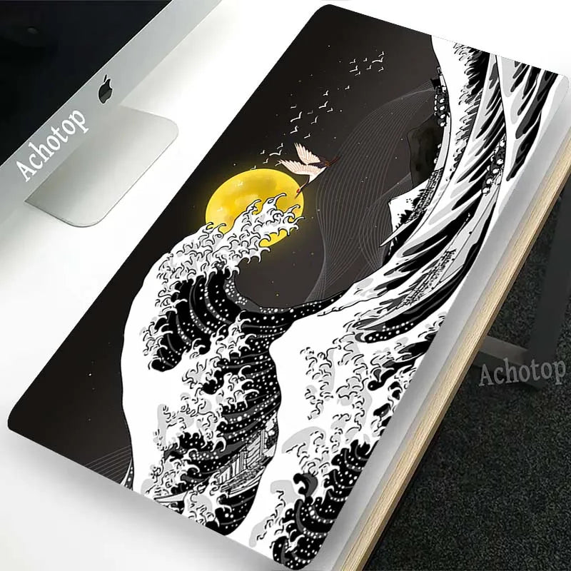 Black & White Extended Gaming Mouse Pad