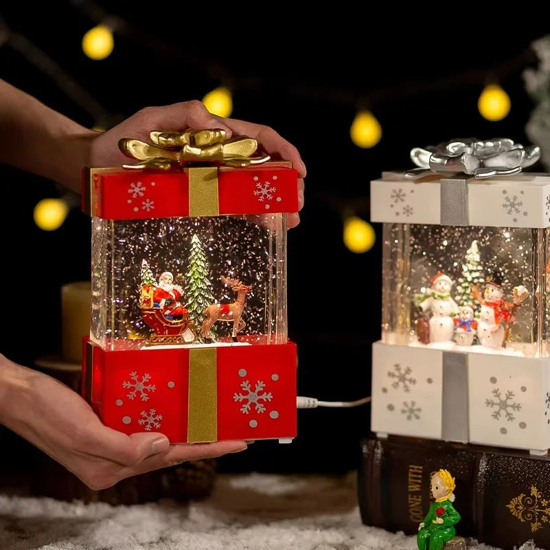 Rotating Santa Christmas Music Box