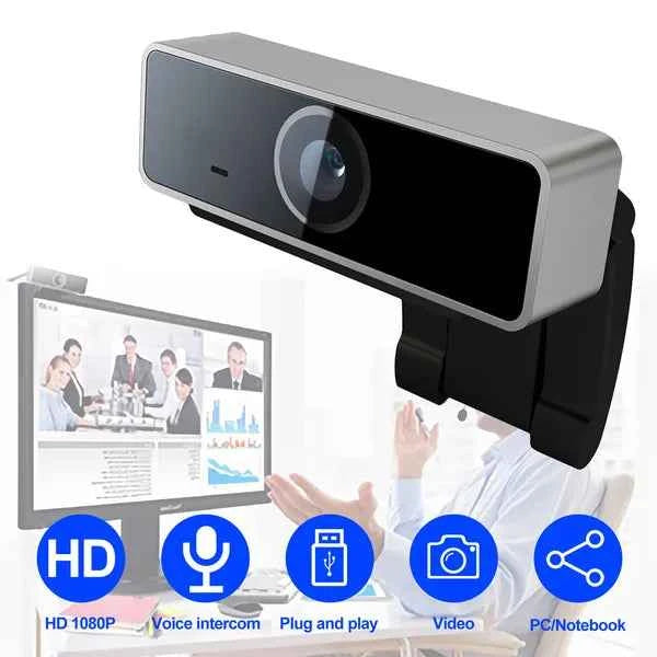 1080p Full HD USB Webcam with Microphone