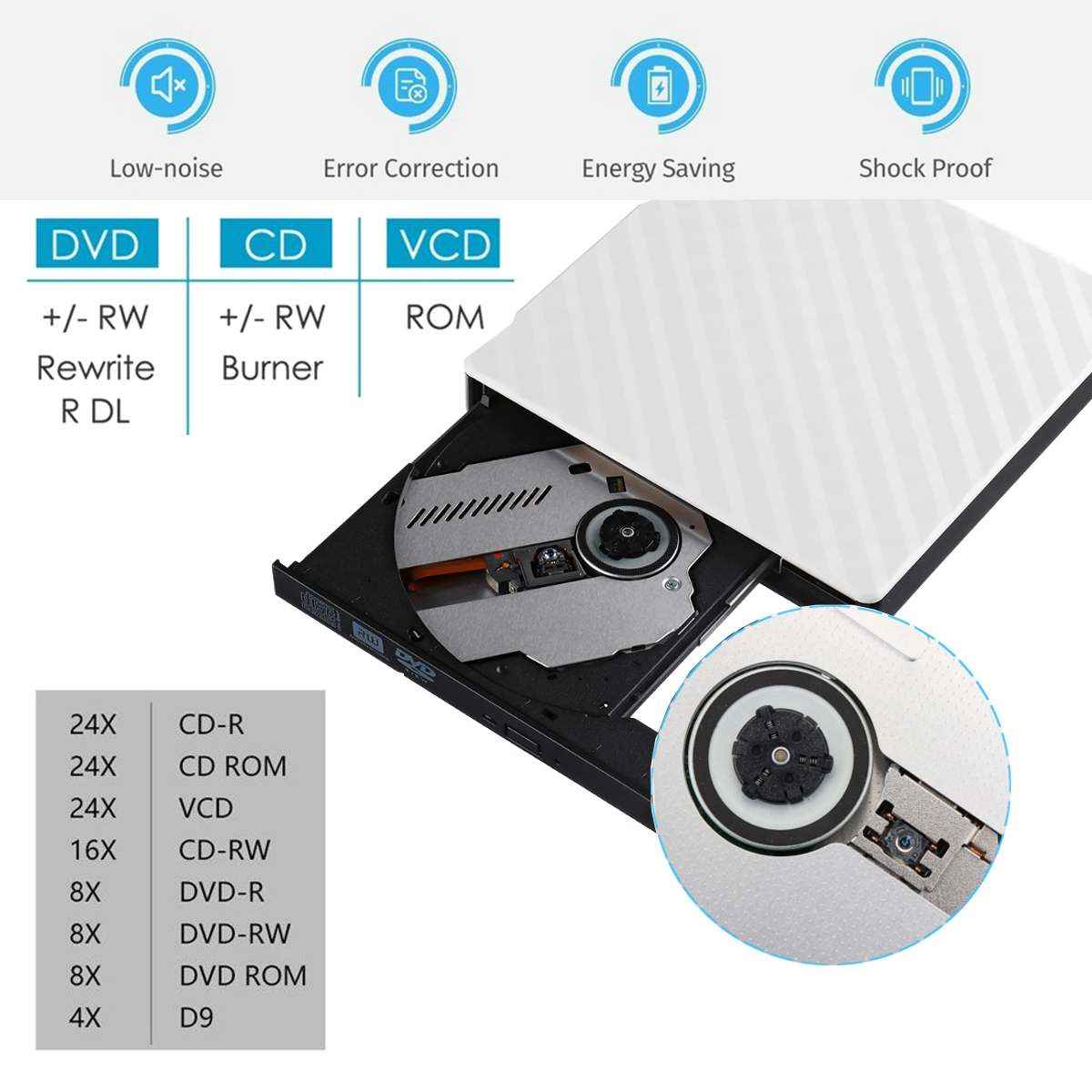 USB 3.0 External CD/DVD Drive