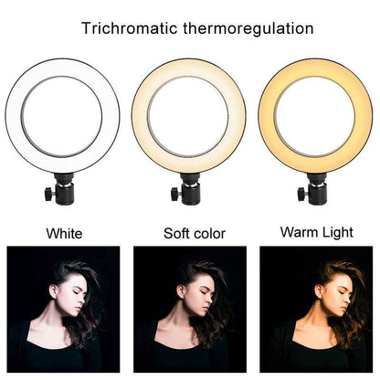 LED Ring Light with Flexible Tripod