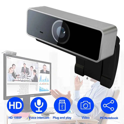 1080p Full HD USB Webcam with Microphone