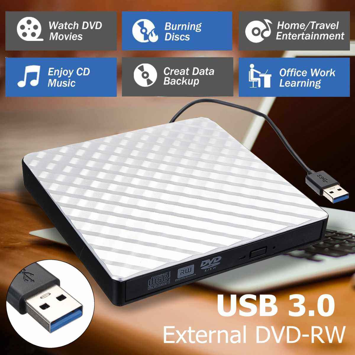 USB 3.0 External CD/DVD Drive