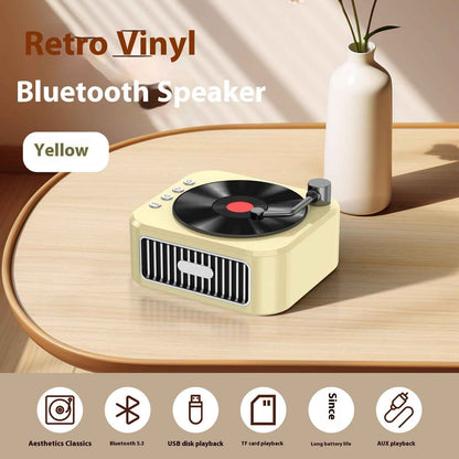 Retro Bluetooth Record Player Speaker