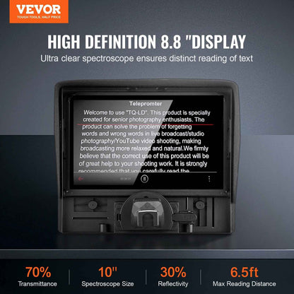 Desktop Teleprompter for Camera and Smartphone