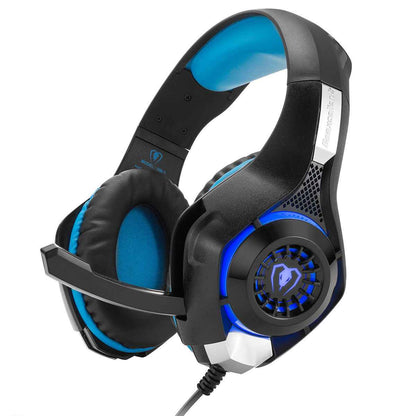 Gaming Headset with Microphone and LED Lighting
