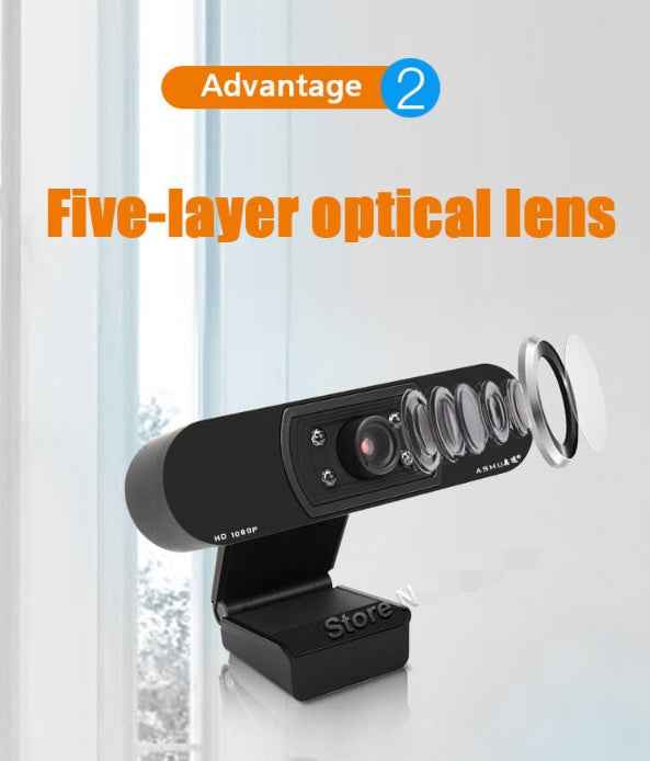 HD USB Webcam with Microphone