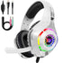 Gaming Headset with Microphone and LED Lighting