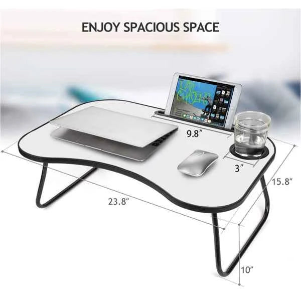 Foldable Laptop Desk with Cup Holder
