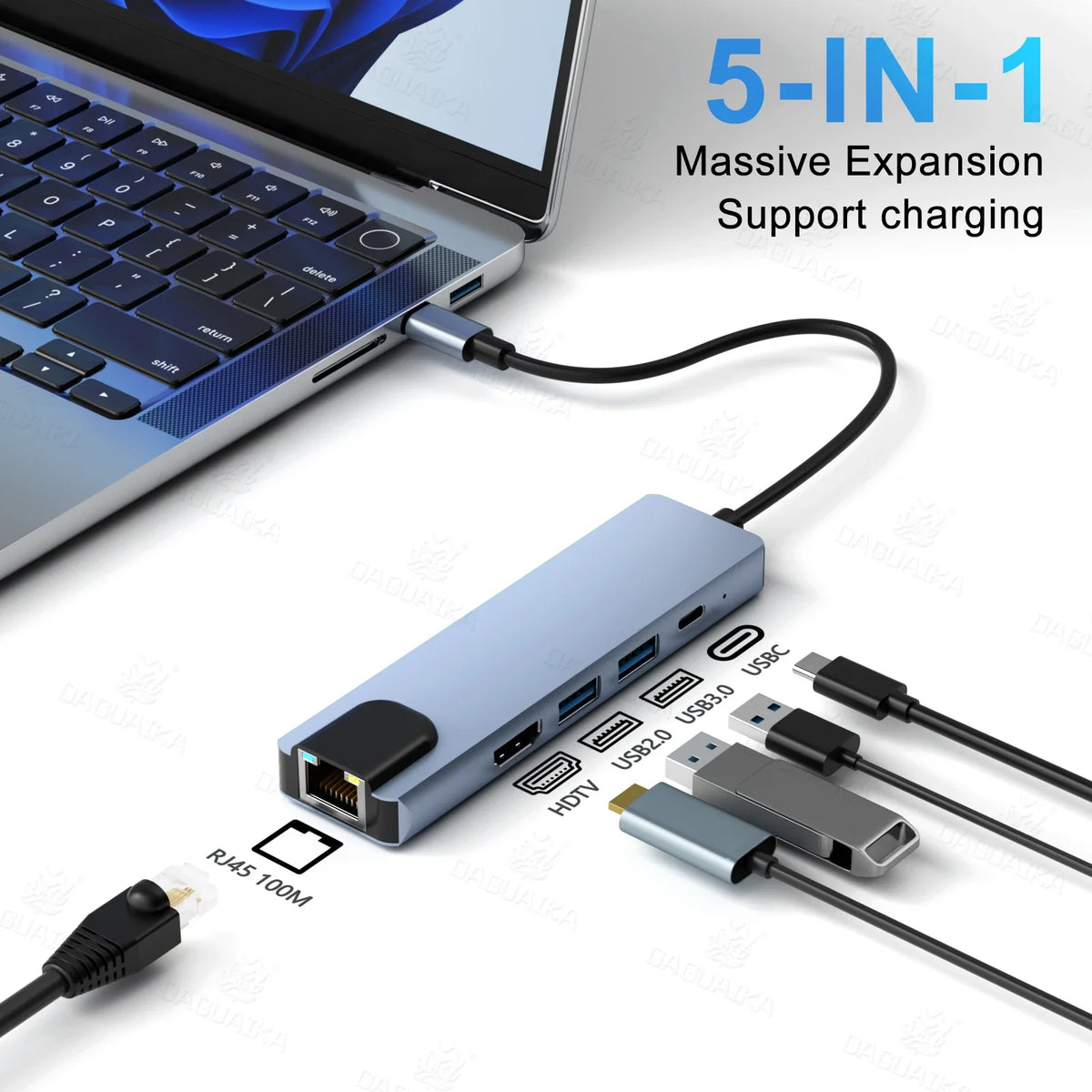 USB-C Multiport Hub with HDMI &amp; Card Reader