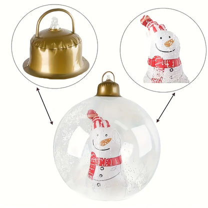 Christmas Decorations, 1pc Inflatable Christmas Decoration Balls, for Indoor And Outdoor Party Supplies, Pendants, Drops Finials