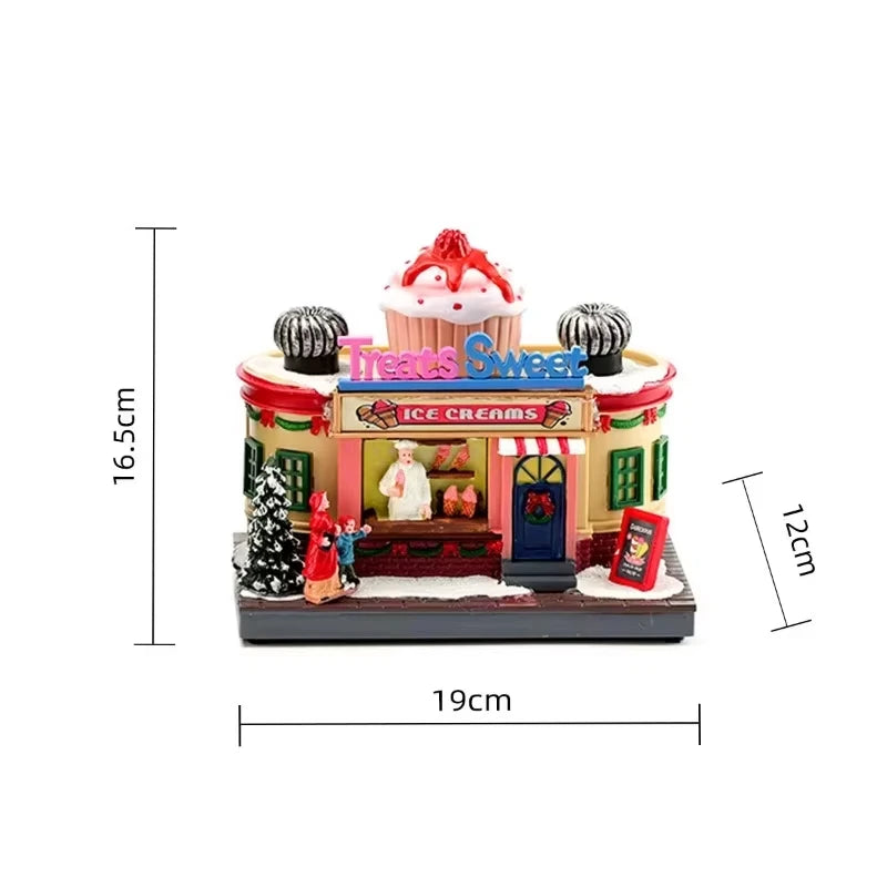 Lighted Christmas Music Box Ornament