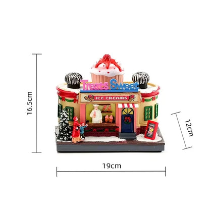 Lighted Christmas Music Box Ornament