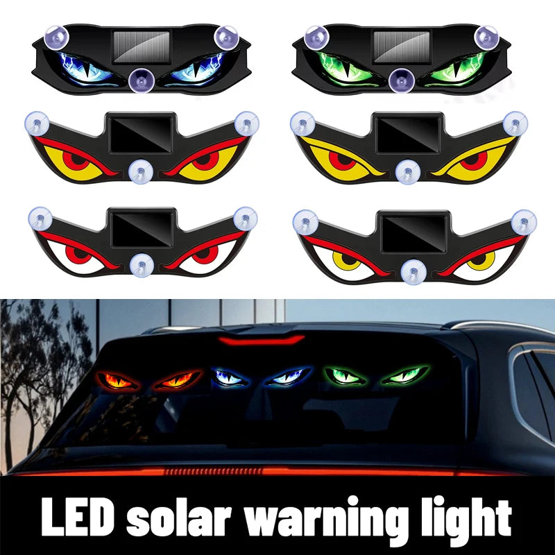 Solar Halloween Demon-Eye Car Lights – Decorative Vehicle Lights