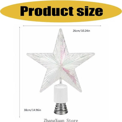 Lighted Christmas Tree Star