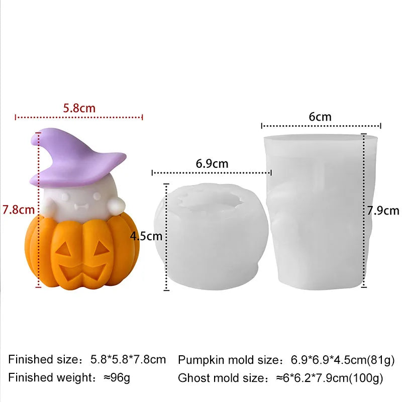 Halloween Animal Candle Mold Set – Silicone DIY Molds