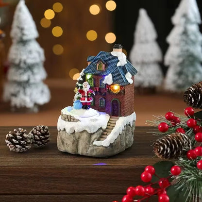 Lighted Christmas Music Box Ornament