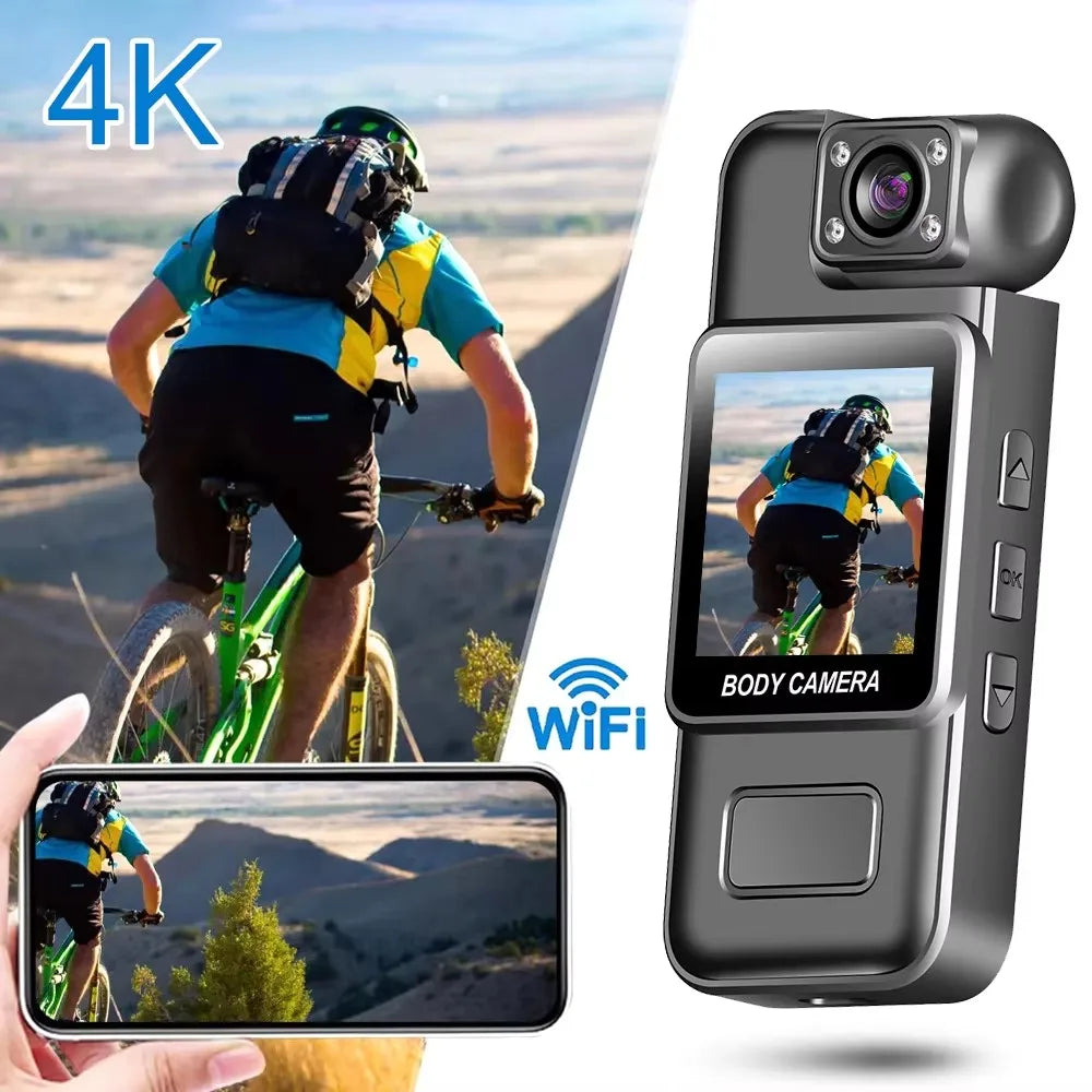 4K Mini Digital Camera with Night Vision &amp; Wi‑Fi