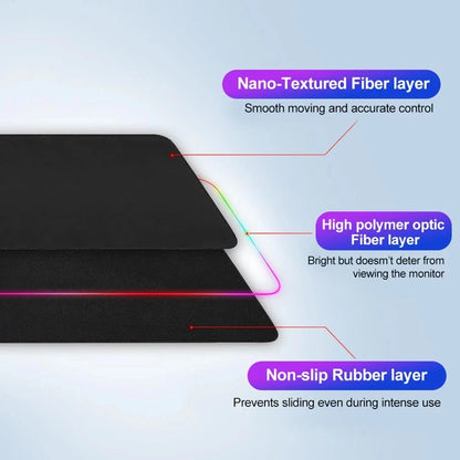 RGB Gaming Mouse Pad with LED Lighting