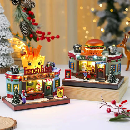Lighted Christmas Music Box Ornament